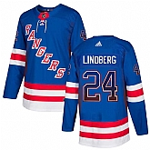 Rangers 24 Oscar Lindberg Blue Drift Fashion Adidas Jersey,baseball caps,new era cap wholesale,wholesale hats